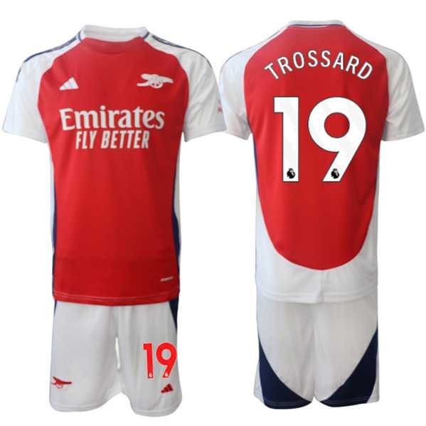 Men's Arsenal F.C #19 Leandro Trossard 2024 Red Home Soccer Jersey Suit,We sell and wholesale Men's Arsenal F.C #19 Leandro Trossard 2024 Red Home Soccer Jersey Suit on line form chian!